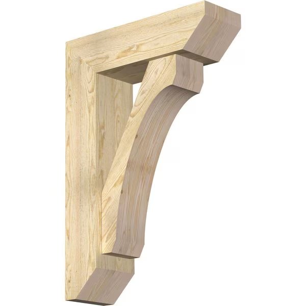 Legacy Slat Rough Sawn Bracket w/ Offset Brace, Douglas Fir, 8